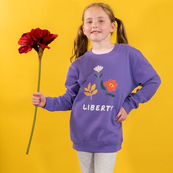 Children's Personalised Birth Flower Sweatshirt, 2 of 6
