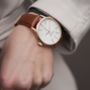 'Confluence' Gold Unisex Watch, thumbnail 4 of 12