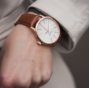 'Confluence' Gold Unisex Watch, 4 of 12