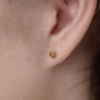 Tourmaline Flower Stud Earrings In 925 Sterling Silver, thumbnail 8 of 9