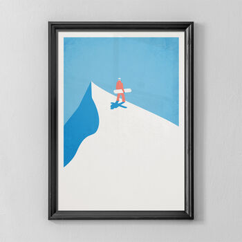 Minimal Custom Snowboard Poster, 4 of 7