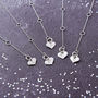 Diamond Necklace With Tiny Heart Charm, thumbnail 3 of 6