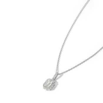 Cielo White Gold Lab Grown Diamond Holo Necklace, 3 of 4