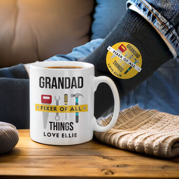 Personalised Fixer Of All Things Mug And Socks Set, 2 of 5