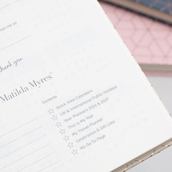 2026 Diary Matilda Myres A5 Day A Page Wiro Personalised, 6 of 12