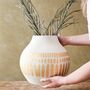 Large Round Hand Painted Vase, H30cm, thumbnail 7 of 11