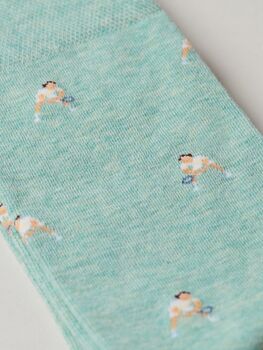The Ace, Lawn Edition – Luxury Tennis Themed Socks, 5 of 9