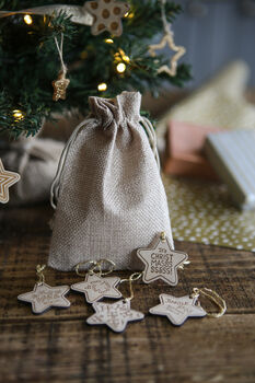 Small Christmas Carol Tree Decorations, 7 of 7