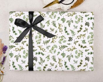Three Sheets Of Botanical Wrapping Paper, 2 of 2