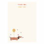 Personalised Dog Birthday Thank You Cards, thumbnail 2 of 3