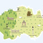 Map Of County Durham Print, thumbnail 2 of 2