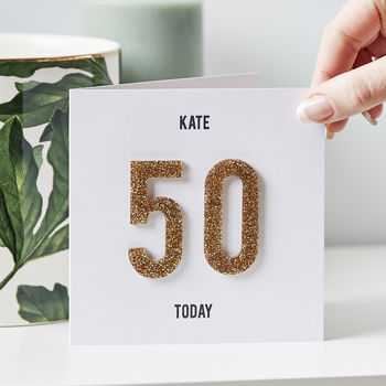 Personalised 50th Birthday Card, 2 of 5