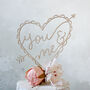 Wooden Cake Topper, You And Me, Wedding, thumbnail 2 of 2