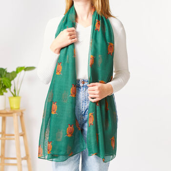 Highland Cow Print Scarf, 2 of 8