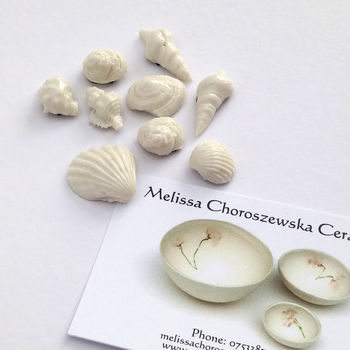 Ceramic Beach Shell Magnets, 4 of 5
