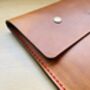 Personalised Tan Leather A5 Travel Documents Wallet, thumbnail 3 of 12