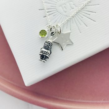 Personalised Birthstone Gnome Necklace, 2 of 4