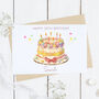 Personalised 30th Birthday Cake Card, thumbnail 1 of 2