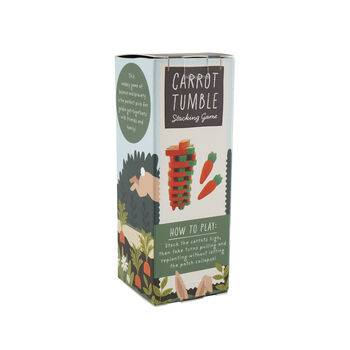 The Potting Shed Carrot Tumbling Tower Game | Travel | Holiday | Picnic, 3 of 3