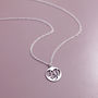 Anniversary Sterling Silver Initial Necklace, thumbnail 7 of 12