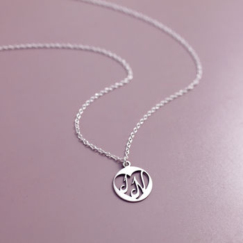 Anniversary Sterling Silver Initial Necklace, 7 of 12