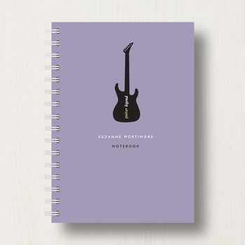 Personalised Guitar Music Lover's Journal Or Notebook, 7 of 10