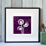 Dandelions Limited Edition Silhouette Print, thumbnail 3 of 4
