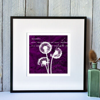 Dandelions Limited Edition Silhouette Print, 3 of 4
