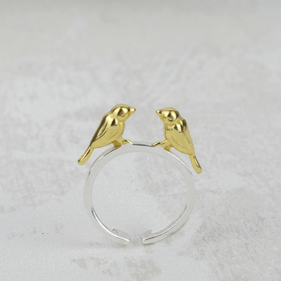 sterling silver love bird ring by evy designs | notonthehighstreet.com