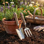 Personalised Gardeners Gift Engraved Trowel And Fork Set, thumbnail 1 of 3
