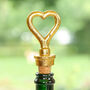 Gold Heart Bottle Stopper, thumbnail 1 of 2