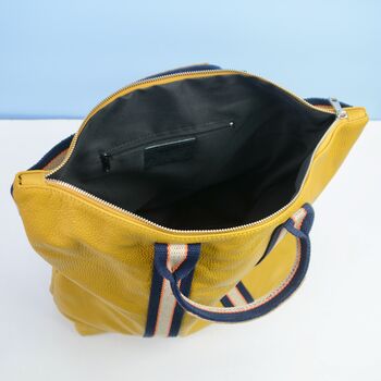 Monogram Large Leather Backpack Handbag, 4 of 10