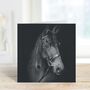 Stunning Horse Hand Drawn Greeting Card, thumbnail 7 of 7