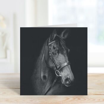 Stunning Horse Hand Drawn Greeting Card, 7 of 7