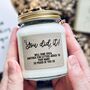 You Did It Personalised Congratulations Candle Gift, thumbnail 2 of 10