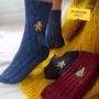 Men's Warm Bamboo Wool Christmas Socks Gift, thumbnail 1 of 10