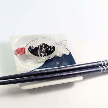 Soy Sauce Fish Bottle Brooch Japan Bento Acrylic Sushi, 7 of 12