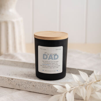 To My Amazing Dad Scented Soy Wax Candle Gift Set, 4 of 11