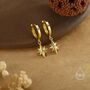 Sterling Silver Dainty Starburst Huggie Hoop Earrings, thumbnail 7 of 11