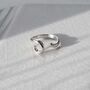 Sterling Silver Adjustable Spiral Ring, thumbnail 6 of 9