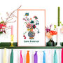 Personalised Love Bouquet Print, thumbnail 1 of 8