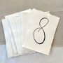 Handmade Cotton Rag Paper Torn Edges For Table Numbers, thumbnail 1 of 10