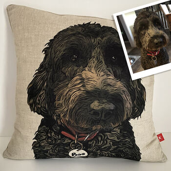 Personalised Pet Portrait Cushion, 5 of 12