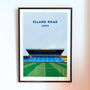 Leeds Elland Road Football Stadium Art Print Gift, Framed Or Unframed, thumbnail 1 of 9