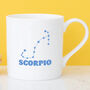Scorpio Constellation China Mug, thumbnail 1 of 10