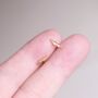 Gold Lightning Bolt Studs, Minimalistic Dainty Studs, thumbnail 1 of 7