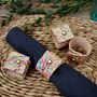 Hand Painted Leather Napkin Rings, thumbnail 1 of 7