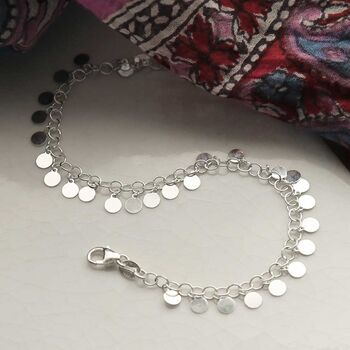 Sterling Silver Sequin Bracelet, 5 of 8