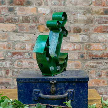 Large Green Rusty Anchor LED Light, 5 of 6