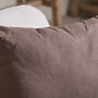 Mocha Brown Cotton Scatter Cushion, thumbnail 3 of 3